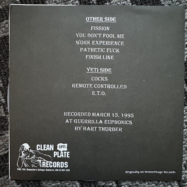 EVOLVED TO OBLITERATION Evolved To Obliteration (Grey vinyl) (Clean Plate - USA original) (EX/VG+) 7"