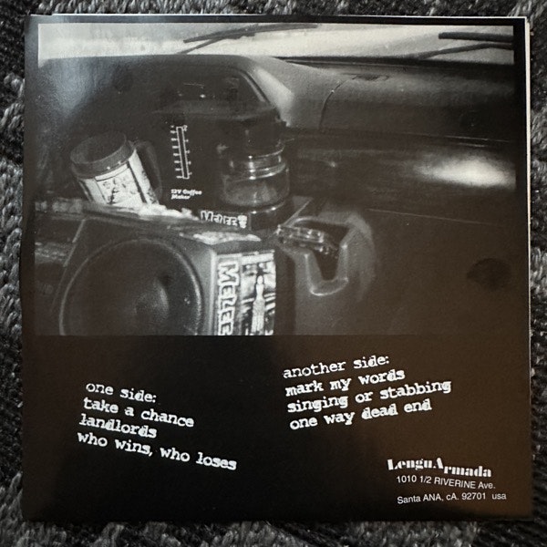MELEE One Way Dead End (Lengua Armada Discos – USA original) (EX) 7"