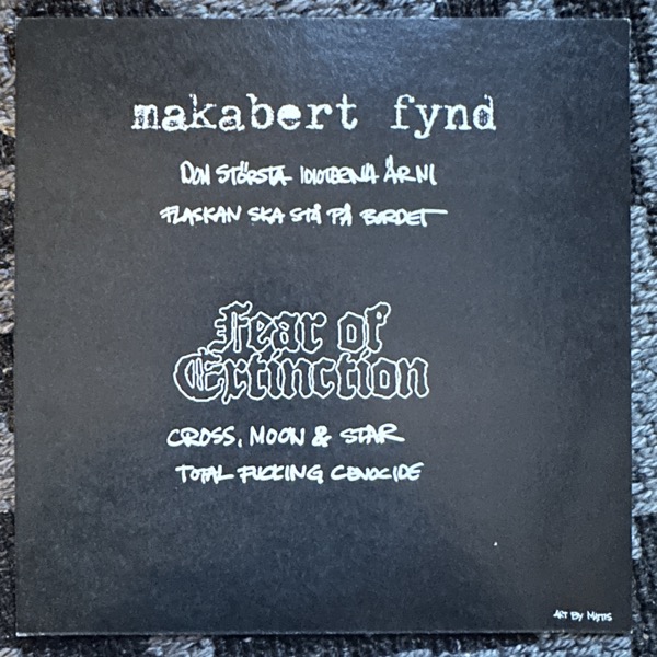 FEAR OF EXTINCTION / MAKABERT FYND Split (Phobia - Czech Republic original) (EX) 7"