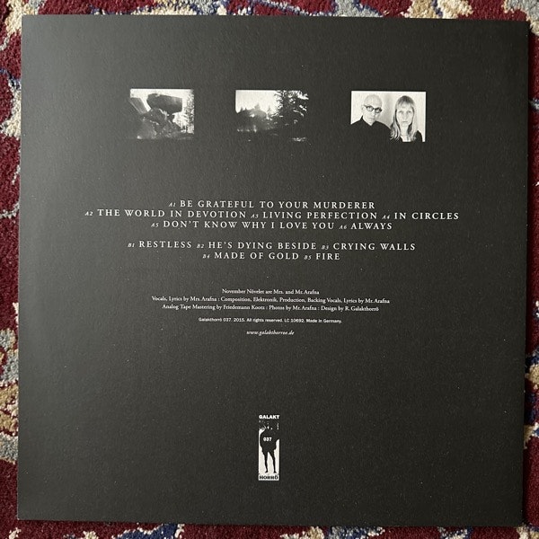 NOVEMBER NÖVELET The World In Devotion (Galakthorrö – Germany repress) (EX/VG+) LP