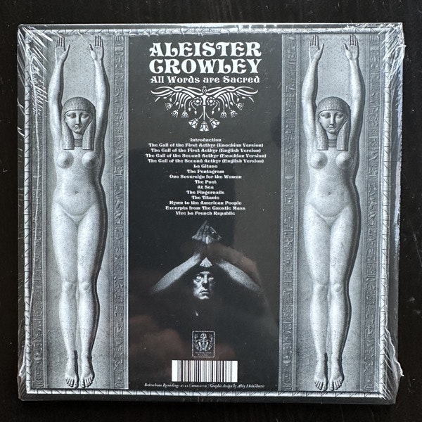 ALEISTER CROWLEY All Words Are Sacred (Batrachian - Reissue) (SS) CD