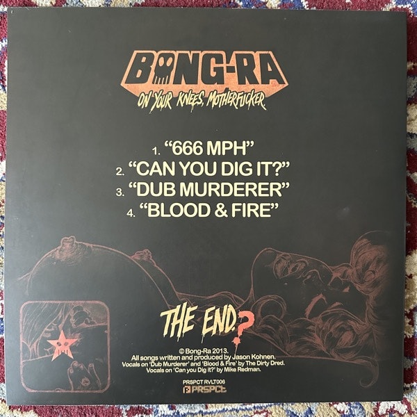 BONG-RA On Your Knees, Motherfucker (Signed special edition) (PRSPCT RVLT – Netherlands original) (EX) 12"+CD