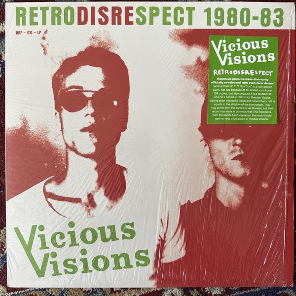 VICIOUS VISIONS Retrodisrespect 1980-83 (Busy Bee - Sweden original) (EX/VG+) LP