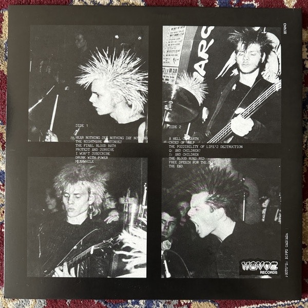 DISCHARGE Hear Nothing See Nothing Say Nothing (Havoc - USA reissue) (EX) LP
