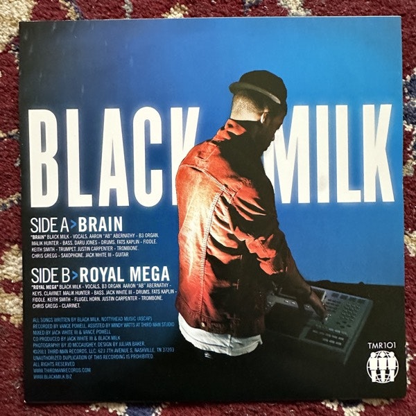 BLACK MILK Brain (Third Man - USA original) (EX) 7"