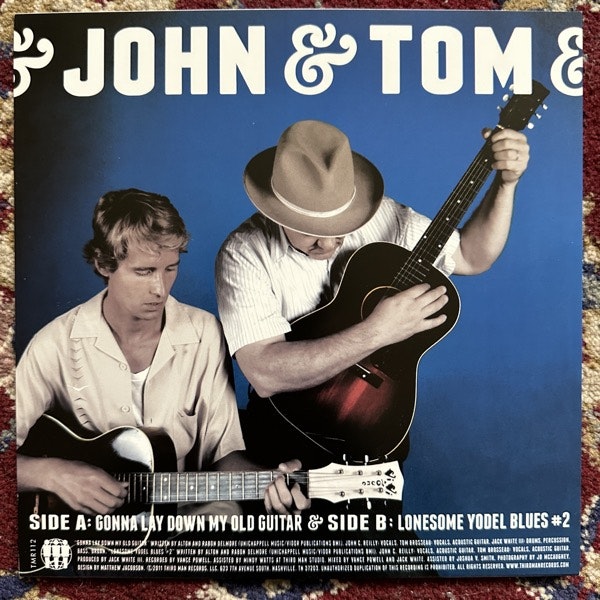 JOHN & TOM Gonna Lay Down My Old Guitar (Third Man - USA original) (EX) 7"