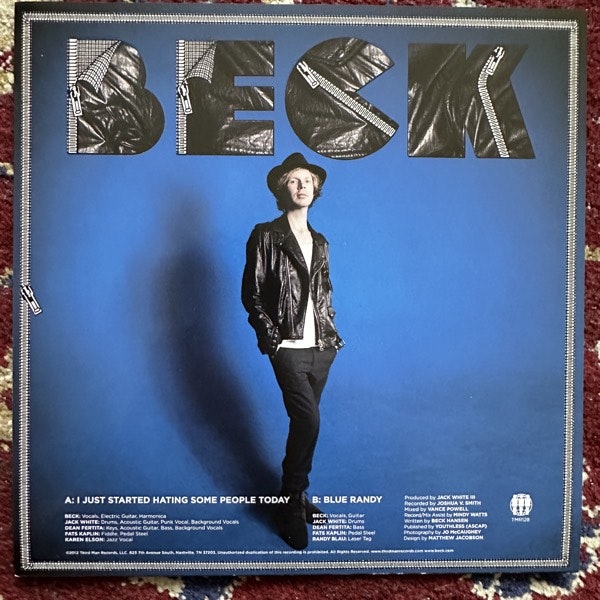 BECK I Just Started Hating Some People Today (Third Man - USA original) (EX) 7"