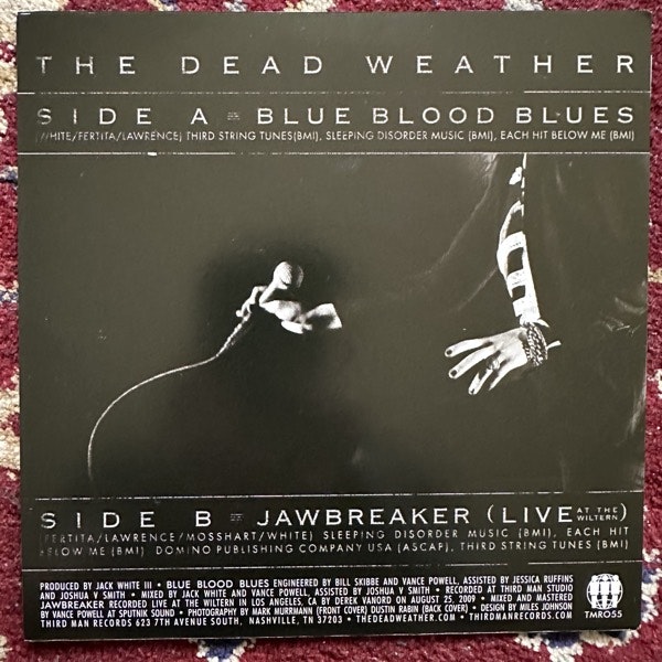 DEAD WEATHER, the Blue Blood Blues (Third Man - USA original) (EX) 7"