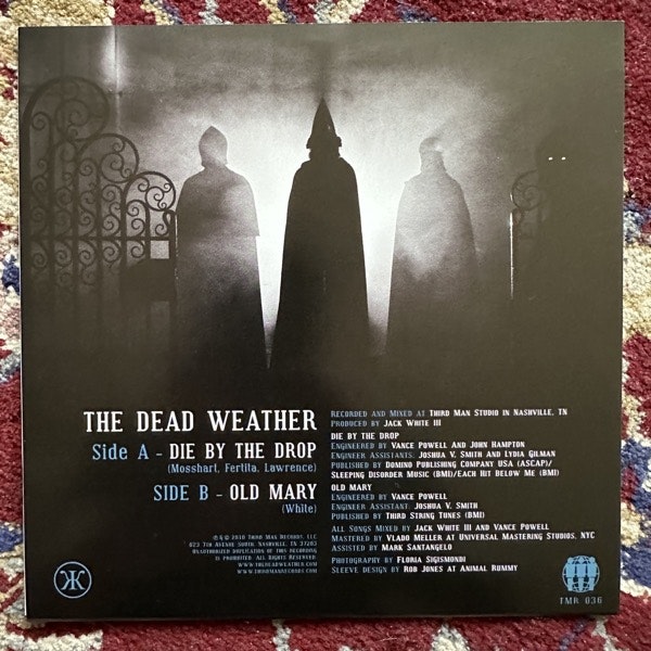DEAD WEATHER, the Die By The Drop (Third Man - USA original) (NM/EX) 7"