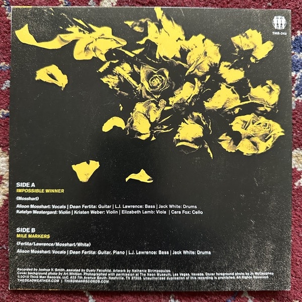 DEAD WEATHER, the Impossible Winner (Marbled vinyl. Mispress.) (Third Man - USA original) (EX/NM) 7"
