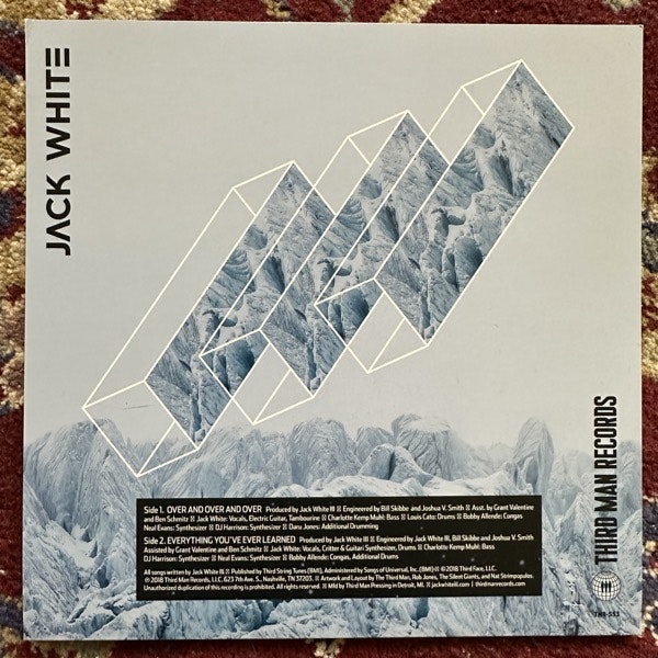 JACK WHITE Over And Over And Over (Third Man - USA original) (EX) 7"