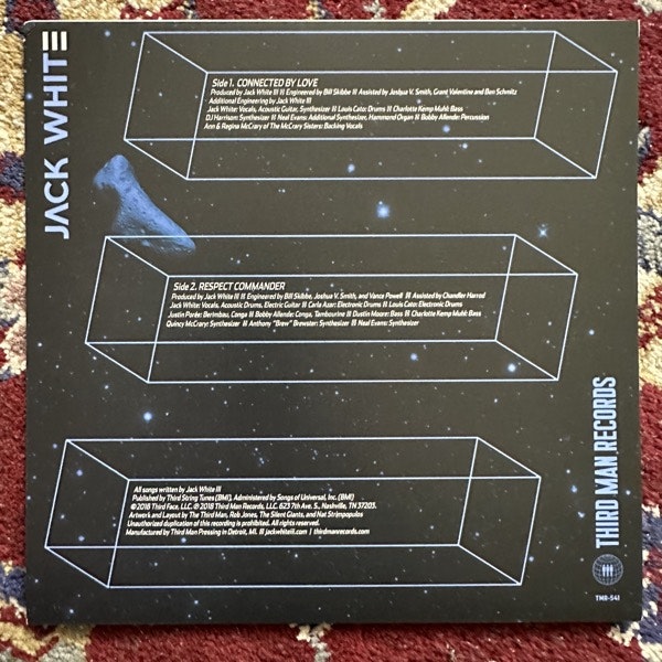 JACK WHITE Connected By Love (Third Man - USA original) (EX) 7"