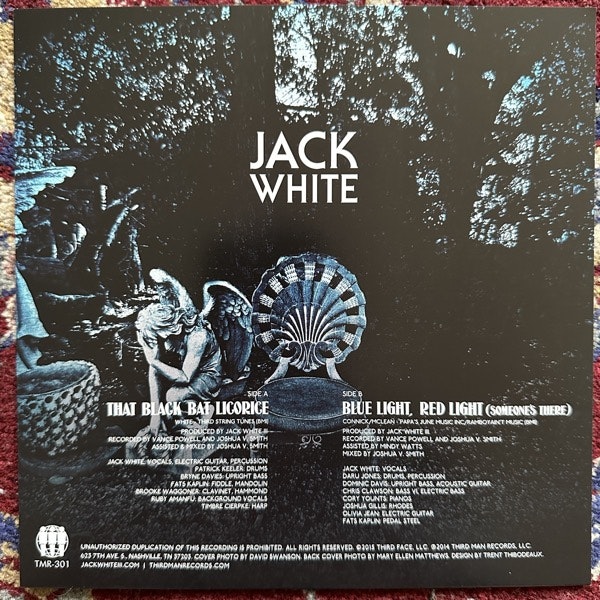 JACK WHITE That Black Bat Licorice (Third Man - USA original) (EX) 7"