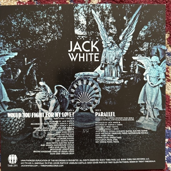 JACK WHITE Would You Fight For My Love? (Third Man - USA original) (EX) 7"