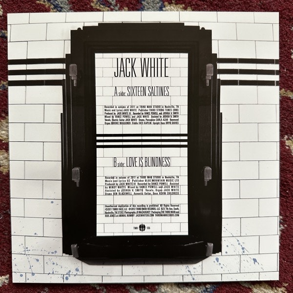 JACK WHITE Sixteen Saltines (Third Man - USA original) (NM/EX) 7"
