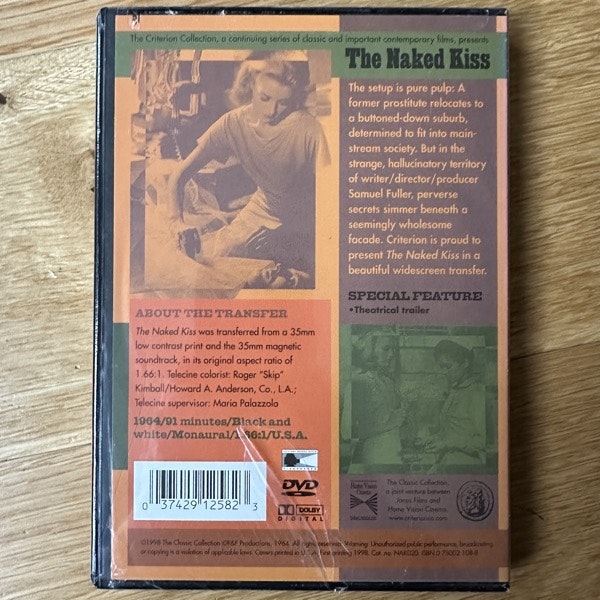 NAKED KISS, the (Criterion) (SS) DVD