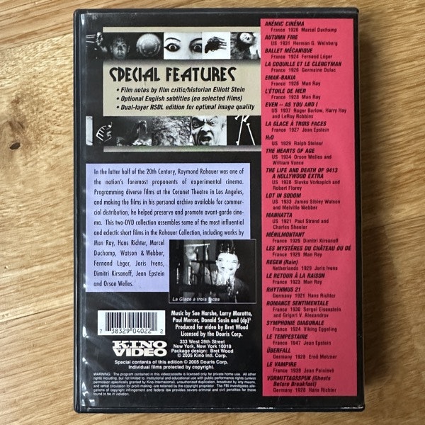 AVANT-GARDE Experimental Cinema of the 1920's and '30s (EX) 2xDVD