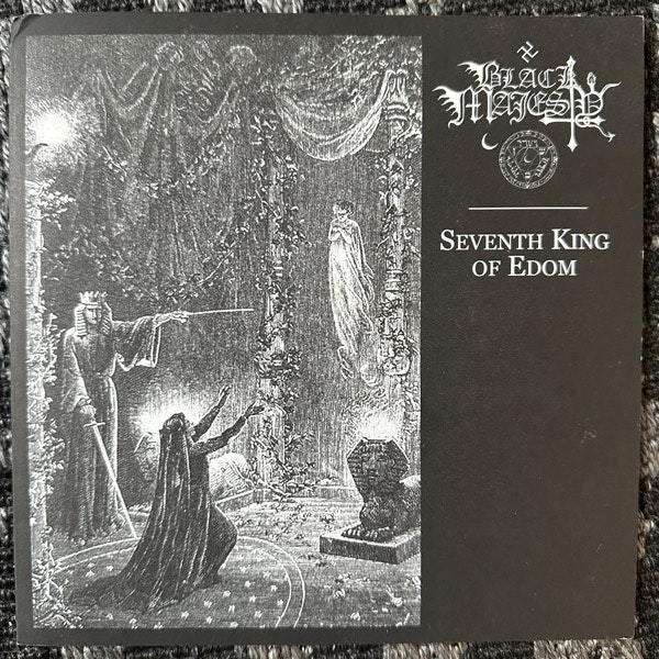 BLACK MAJESTY Seventh King Of Edom (Red vinyl) (Death Rituals – Canada original) (EX/NM) 7"