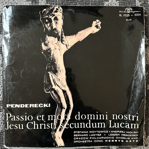 PENDERECKI Passio Et Mors Domini Nostri Jesu Christi Secundum Lucam (Polskie Nagrania Muza – Poland original) (VG-/VG+) 2LP