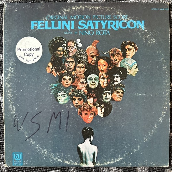 SOUNDTRACK Nino Rota – Fellini Satyricon (United Artists - USA original) (G/VG) LP