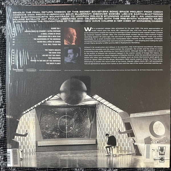SOUNDTRACK Zdeněk Liška – Ikarie XB-1 (Finders Keepers - UK original) (NM/EX) LP