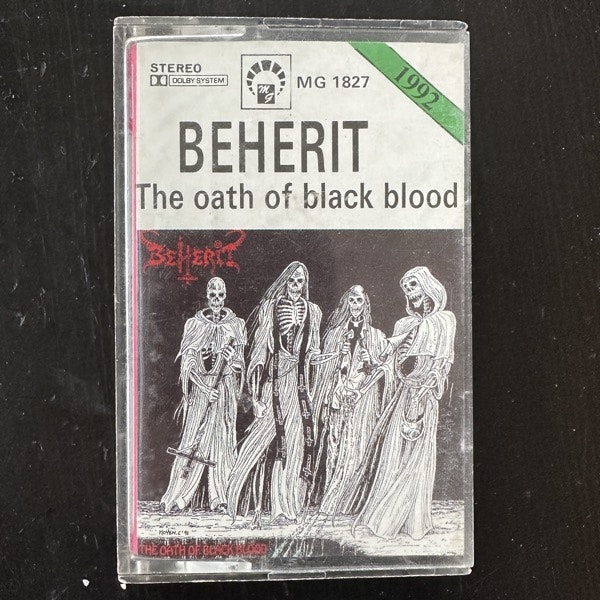 BEHERIT The Oath Of Black Blood (MG - Poland reissue) (VG+) TAPE