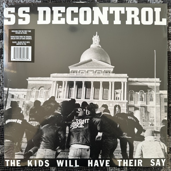 SS DECONTROL The Kids Will Have Their Say (Black/Clear black vinyl) (Xclaim! – USA reissue) (SS/VG+) LP