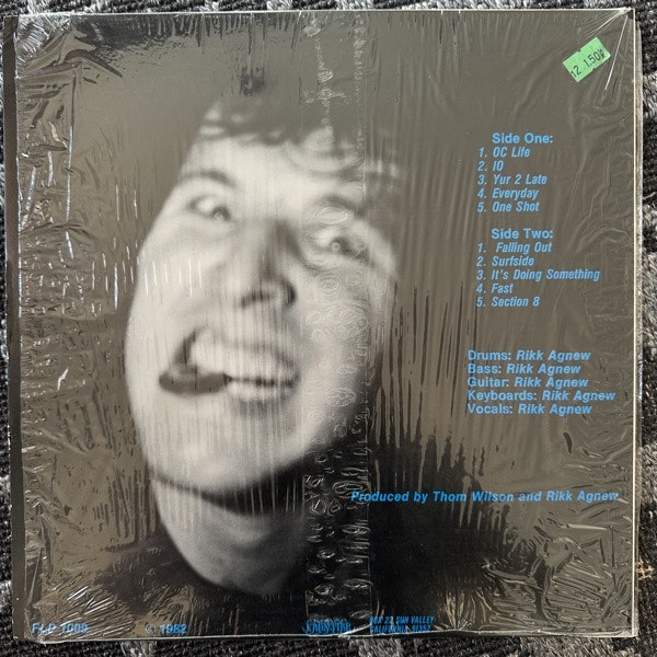 RIKK AGNEW All By Myself (Frontier - USA original) (EX/VG+) LP