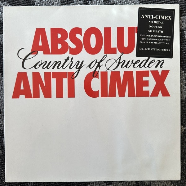 ANTI CIMEX Absolut Country Of Sweden (CBR - Sweden original) (VG+) LP