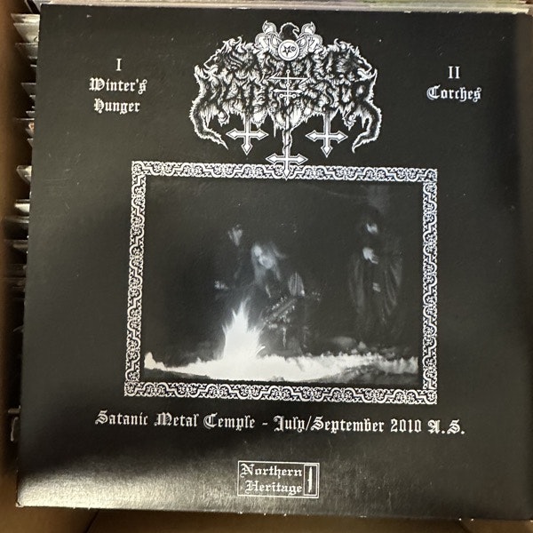 SATANIC WARMASTER  Winter's Hunger (Northern Heritage - Finland original) (EX) 7"