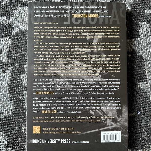 JAPANOISE David Novak (VG+) BOOK