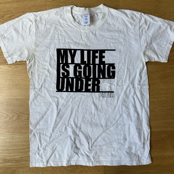 PAPER My Life Is Going Under (M) (USED) T-SHIRT