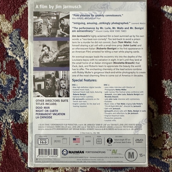 DOWN BY LAW (Directors Suite) (SS) DVD