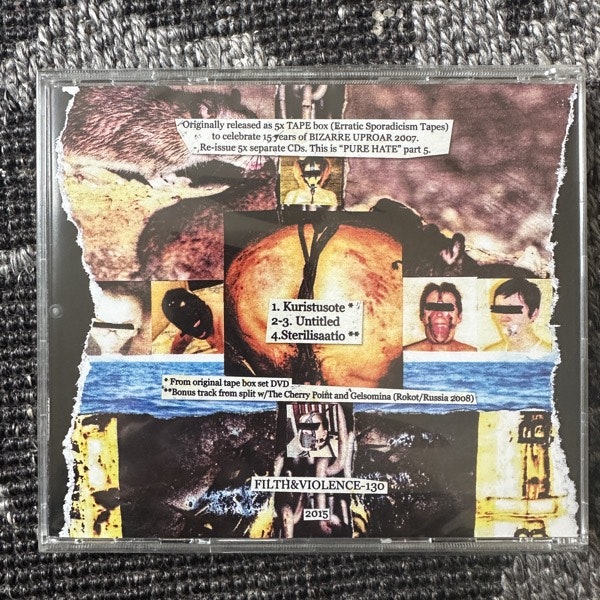 BIZARRE UPROAR Fifteen Years Of "Filth & Violence"- Pure Hate (Filth And Violence - Finland reissue) (SS) CD