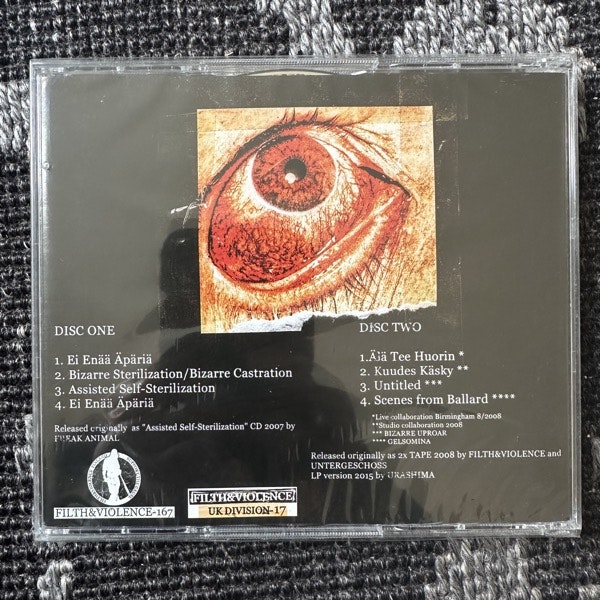 BIZARRE UPROAR, GELSOMINA 2007-2008 (Filth And Violence - Finland original) (SS) 2CD