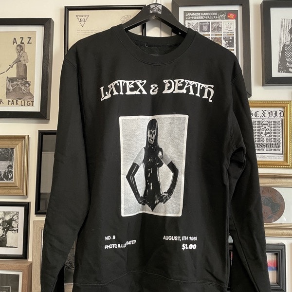 ACTUAL PAIN Latex & Death (S) (USED) SWEATSHIRT