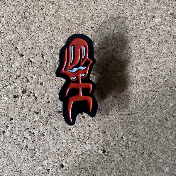 PUSSY GALORE Logo (NM) METAL PIN
