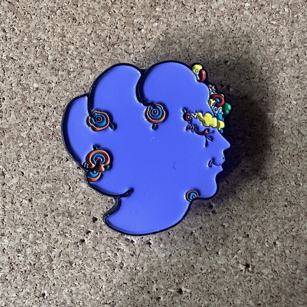 ALICE COLTRANE Alice Coltrane (NM) METAL PIN