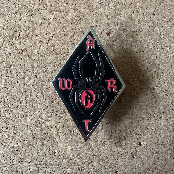 CHARLES MANSON A.T.W.A.R. (NM) METAL PIN