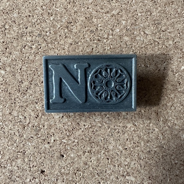 BRIGHTER DEATH NOW The Rule is No (NM) METAL PIN