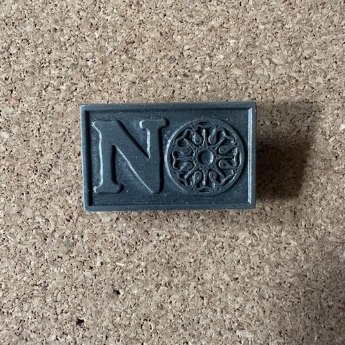 BRIGHTER DEATH NOW The Rule is No (NM) METAL PIN