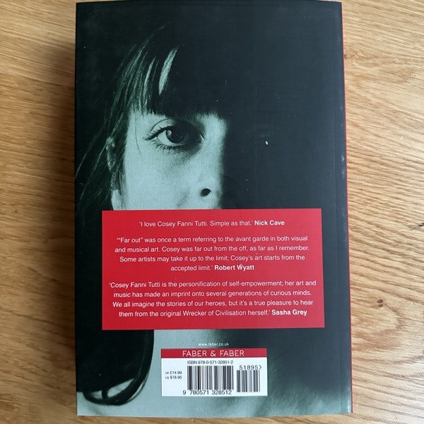 COSEY FANNI TUTTI Art Sex Music (First edition) (NM) BOOK