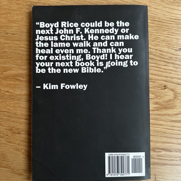 BOYD RICE No (Third edition) (VG+) BOOK