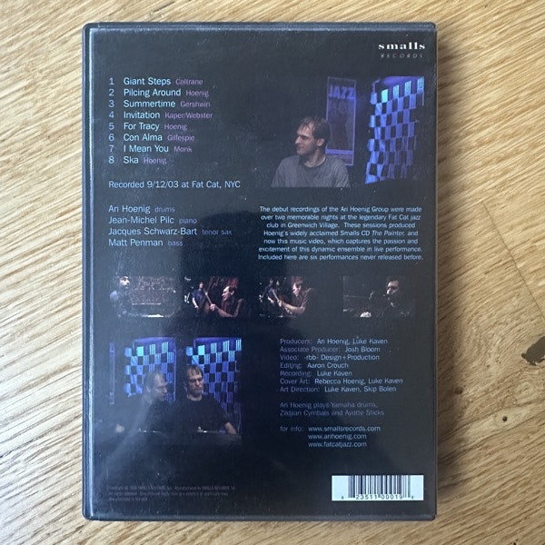 ARI HOENIG GROUP, the Kinetic Hues: Live At Fat Cat (Smalls - USA original) (NM) DVD