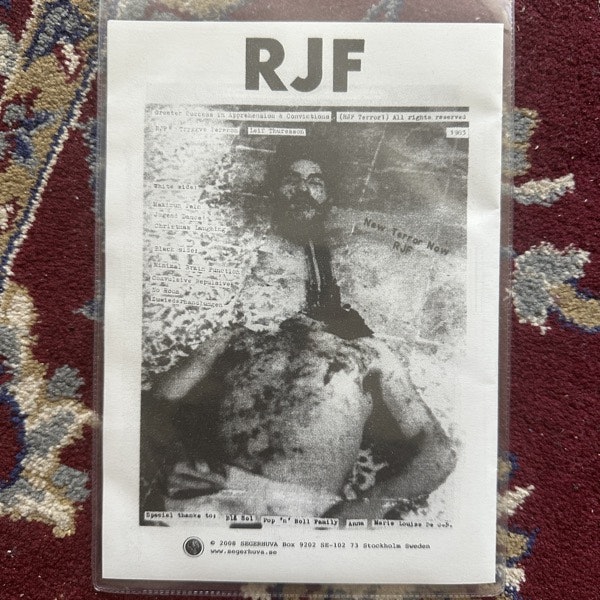 RJF Greater Success In Apprehension & Convictions (Segerhuva - Sweden reissue) (EX/NM) CD