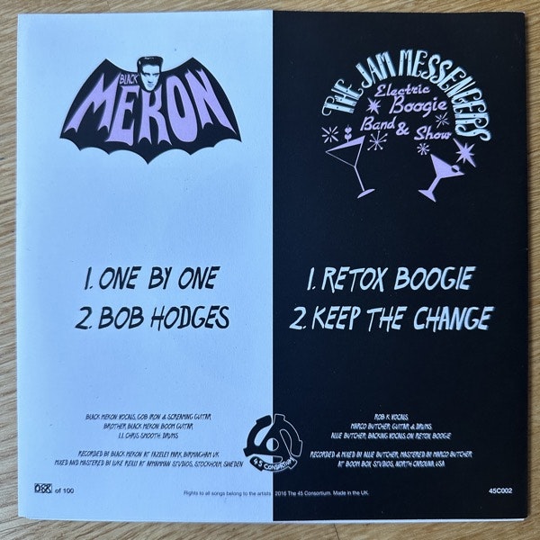 BLACK MEKON / THE JAM MESSENGERS Split (45 Consortium – UK original) (NM/EX) 7"