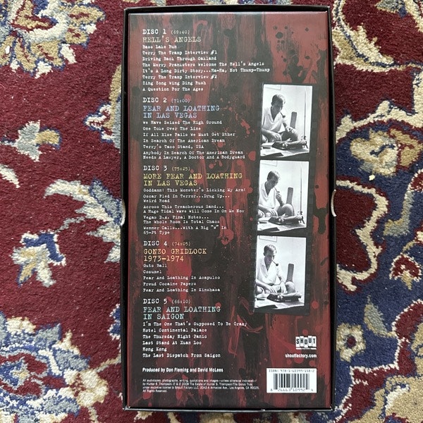 HUNTER S. THOMPSON The Gonzo Tapes: The Life And Work Of Dr. Hunter S. Thompson (Shout! Factory – USA original) (EX/NM) 5xCD BOX