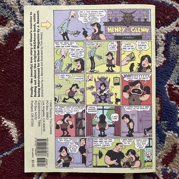 HENRY AND GLENN Forever and Ever #1 2012 (Second printing) (EX) COMIC