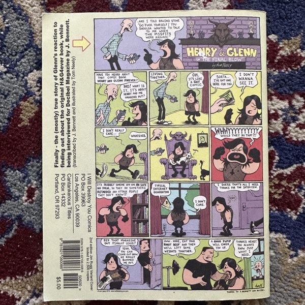 HENRY AND GLENN Forever And Ever #1 2012 (Second printing. Jim Rugg variant) (EX) COMIC
