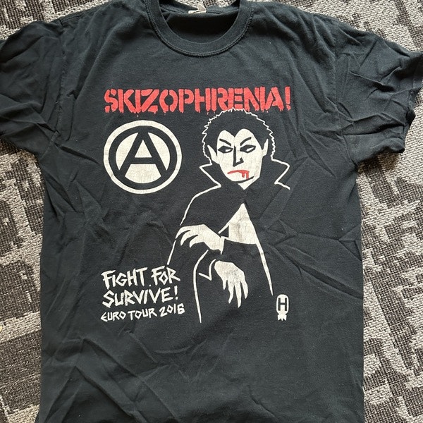 SKIZOPHRENIA Euro Tour 2016 (M) (USED) T-SHIRT